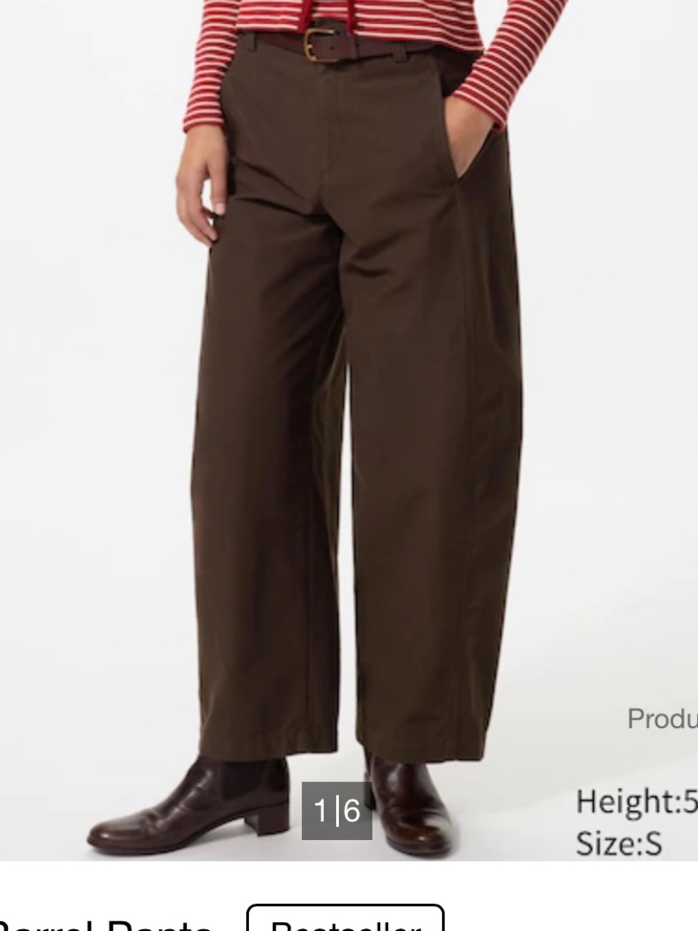 Uniqlo barrel pants
